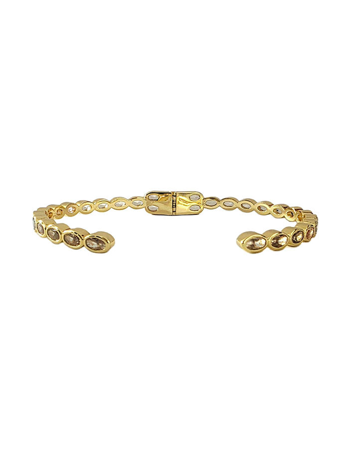 Champagne multi-cabochons bangle