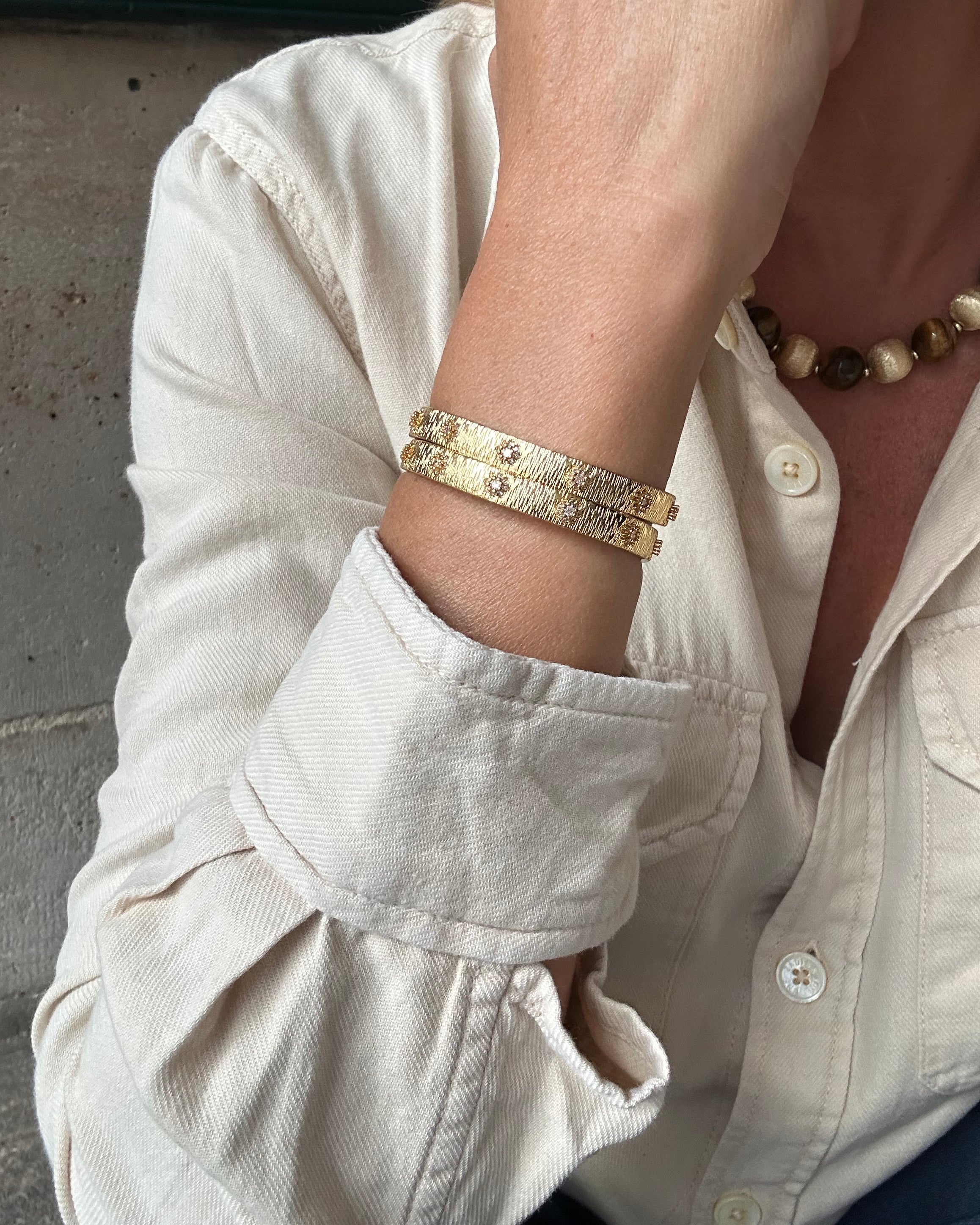 Jonc strié et strass
