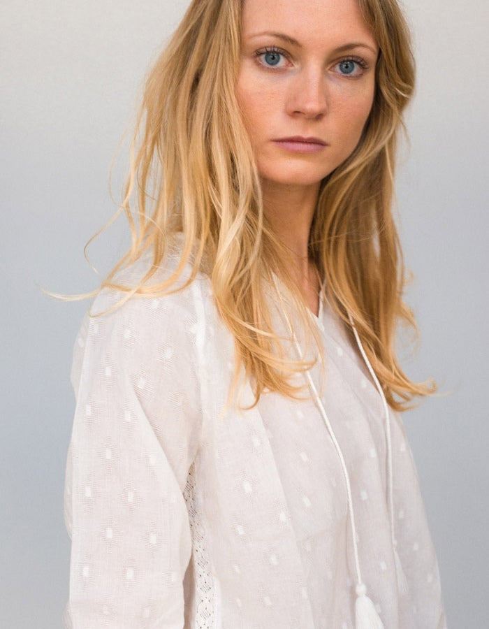 Blouse écrue HYSOPE