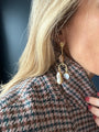 Boucles d'oreilles chandelier multi-pierres Hyacinth