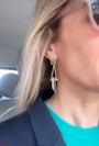Boucles d'oreilles cristal de roche et topaze Maddalena