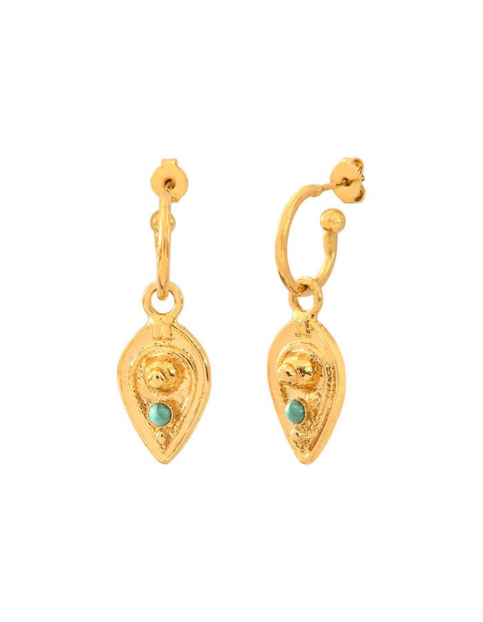 Boucles d'oreilles gouttes turquoise MAHA
