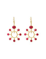 Boucles d'oreilles soleil rose Delhi