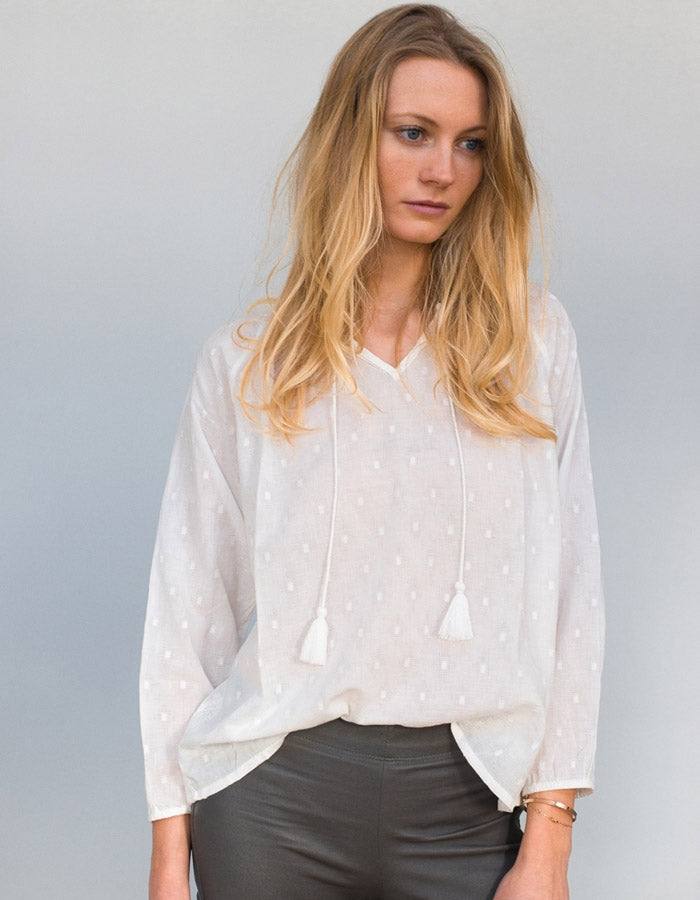 Blouse écrue HYSOPE
