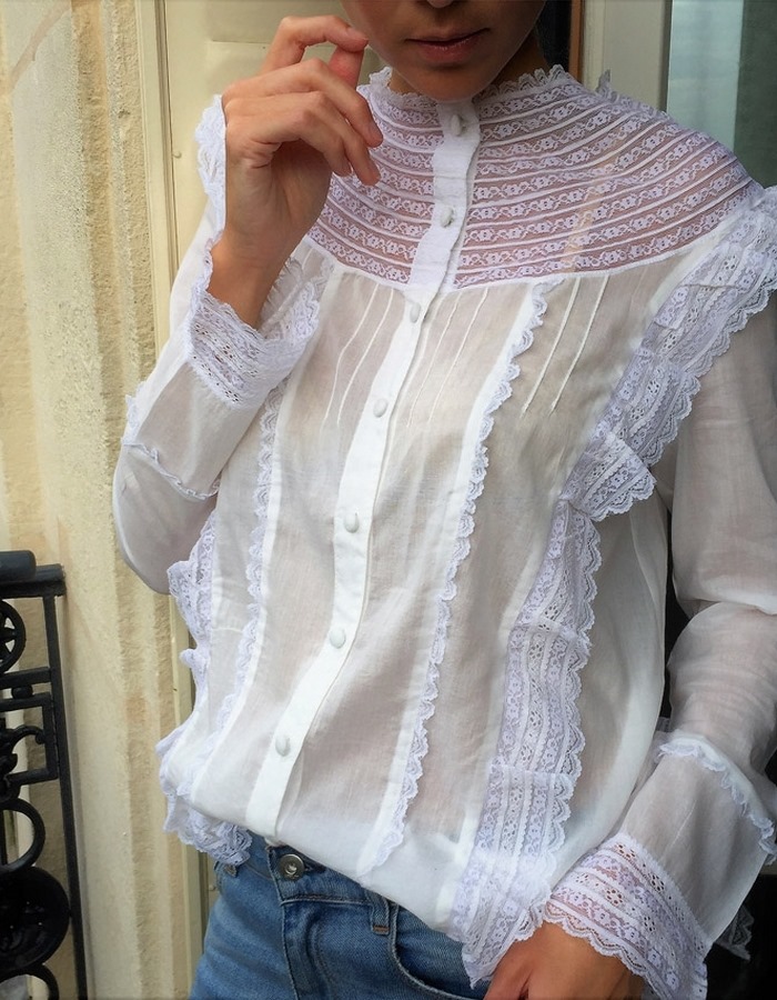 Blouse blanche CONSTANCE