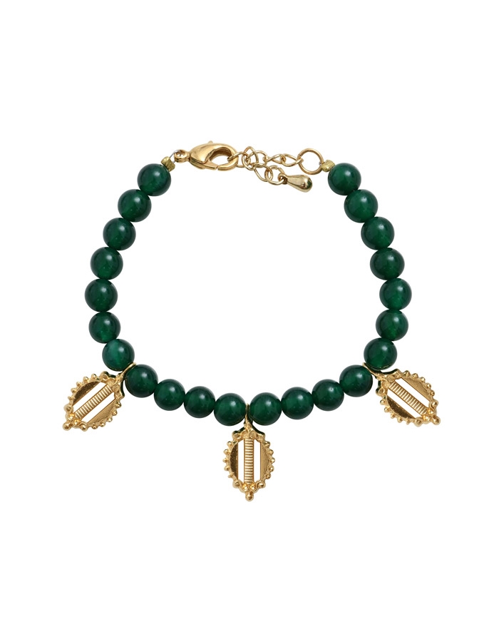 DONATELLO green agate pendants bracelet