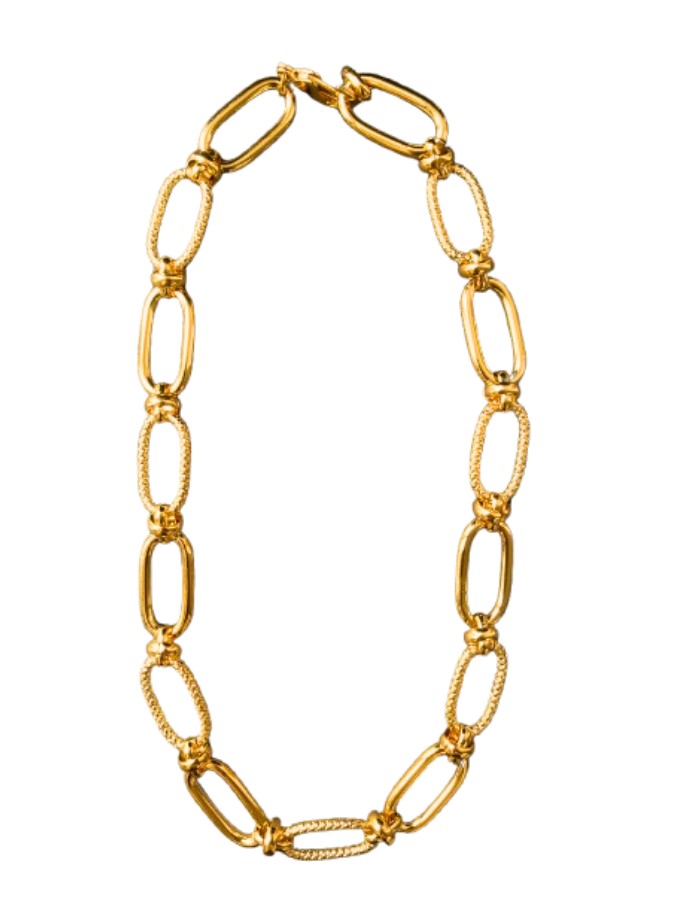 Collier chaîne anneaux Hyacinth