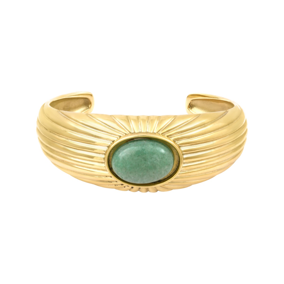 Jonc strié aventurine Ondine